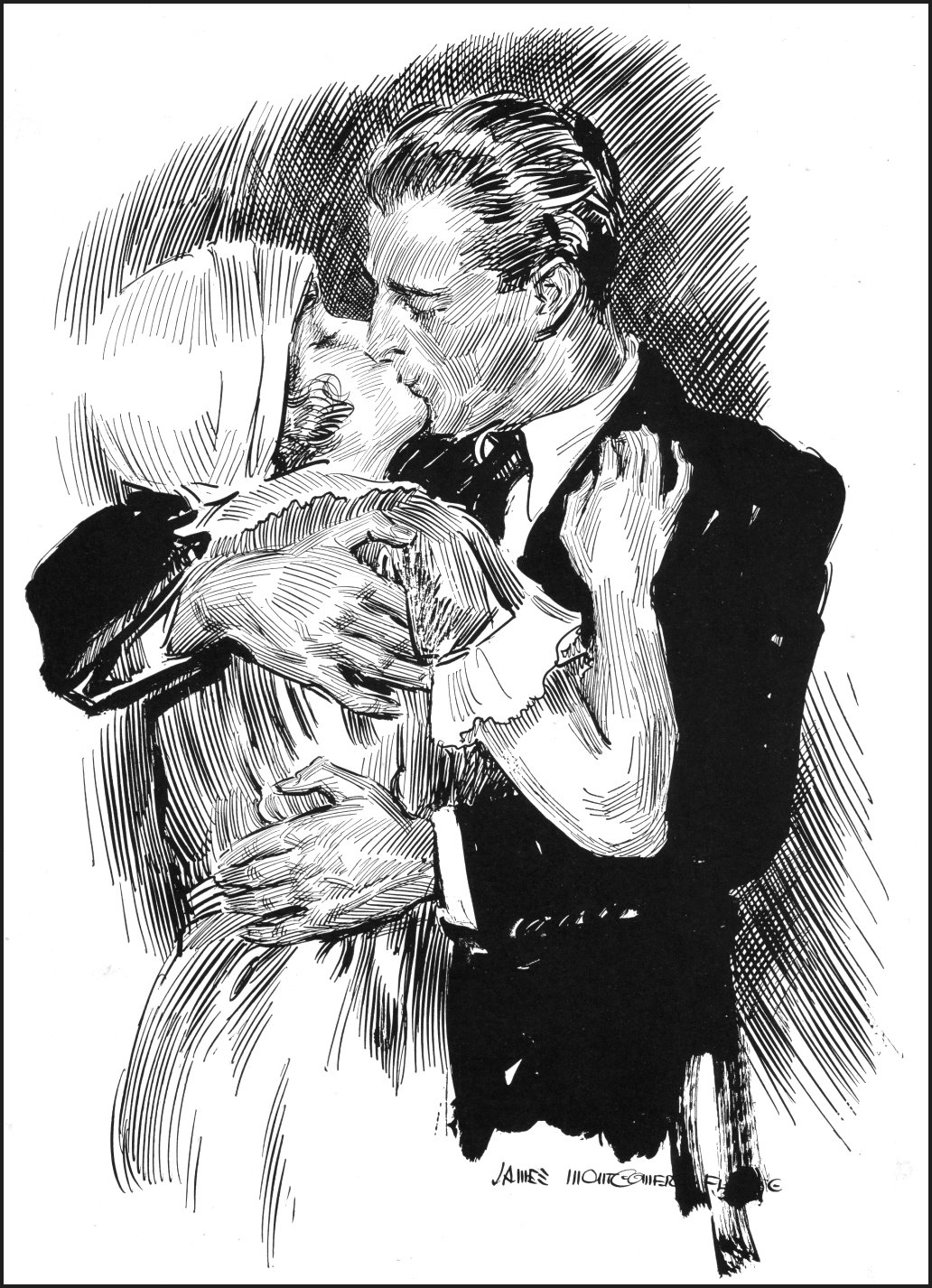 Passionate Kiss by James Montgomery Flagg